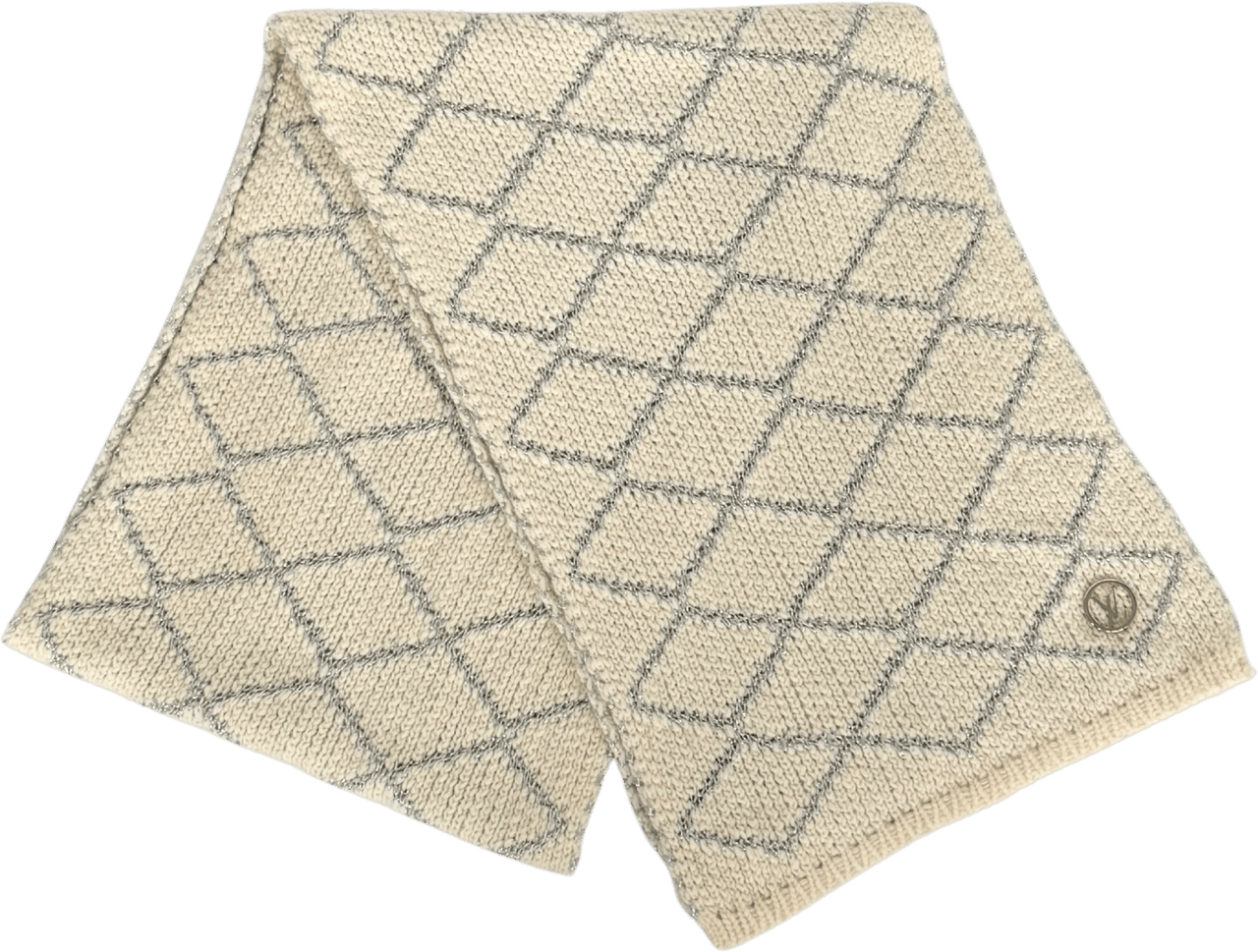 Louis Vuitton Louis Vuitton Strickschal Creme Beige  / sehr gut Beige