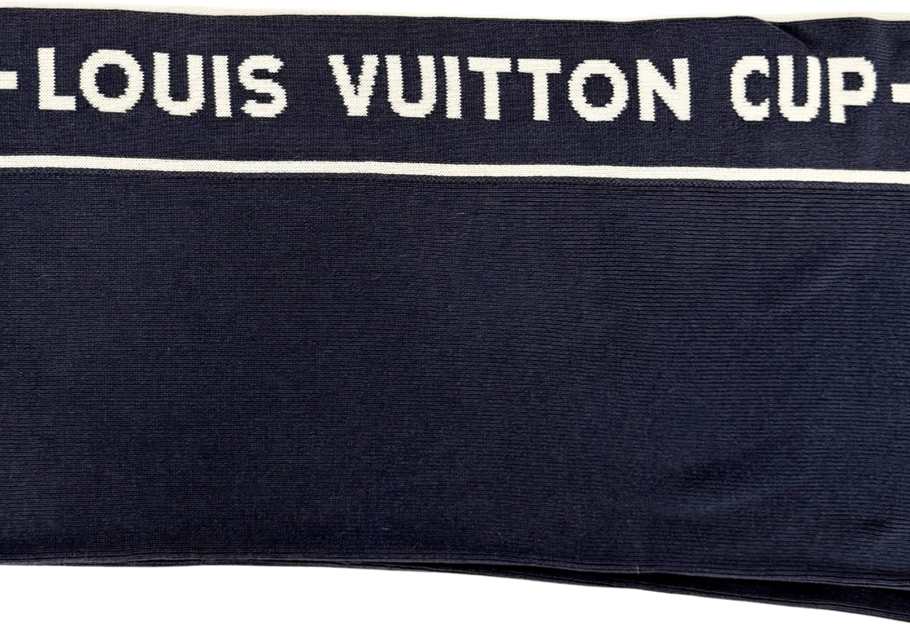 Louis Vuitton Louis Vuitton Cup Schal Dunkelblau  / sehr gut Blauw