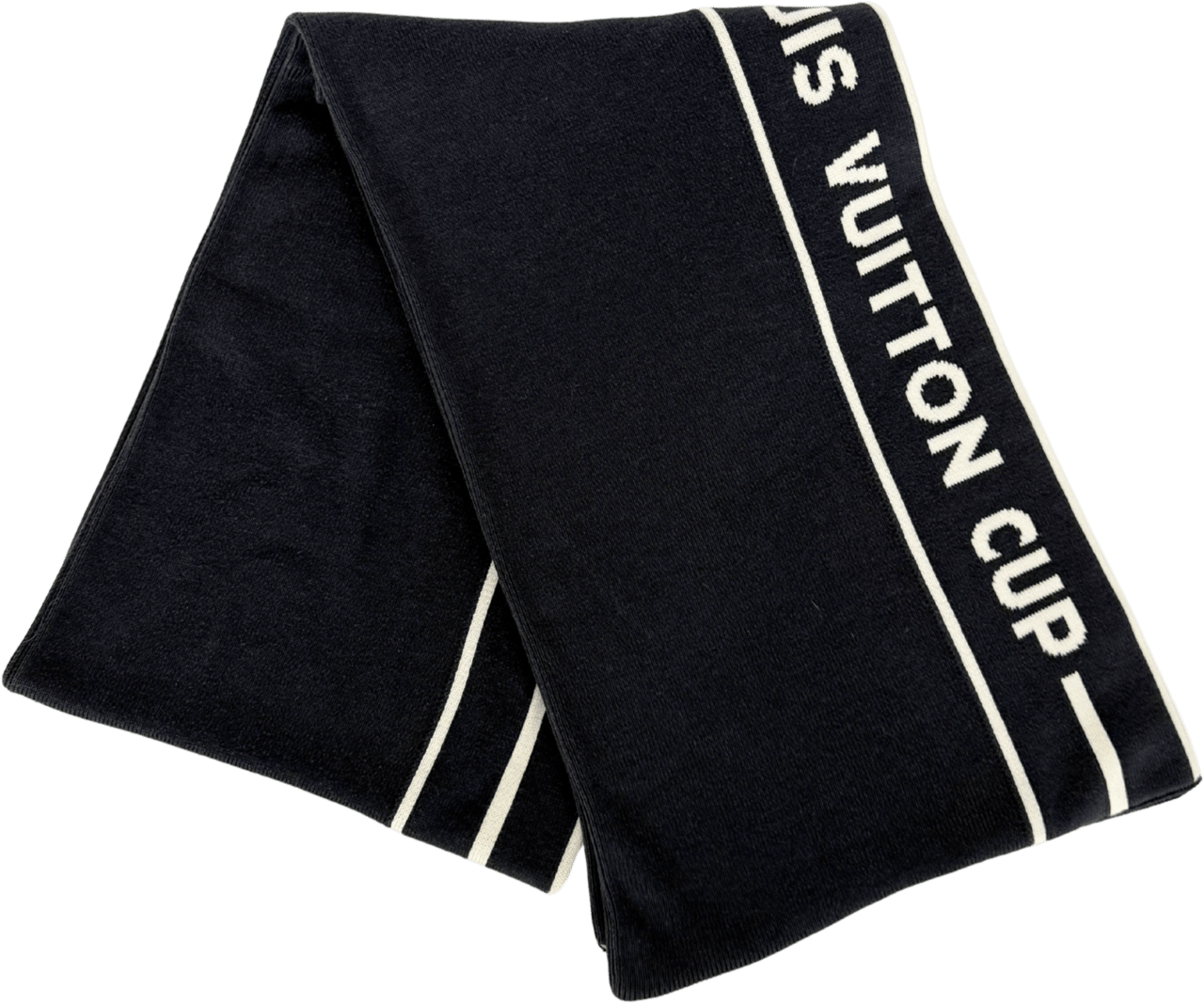 Louis Vuitton Louis Vuitton Cup Schal Dunkelblau  / sehr gut Blauw