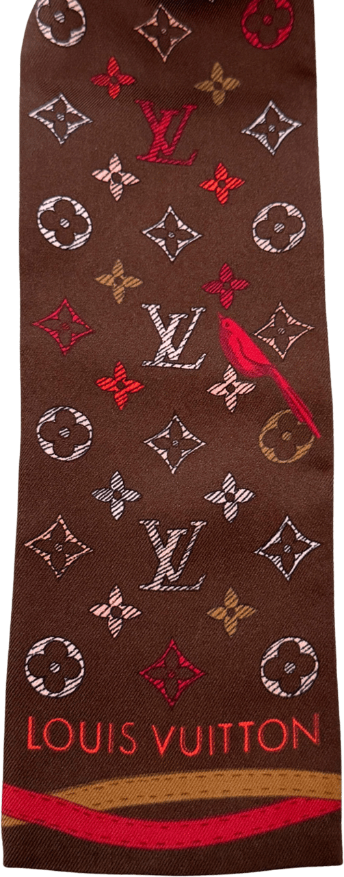 Louis Vuitton Louis Vuitton Up and Away Bandeau Seide Rot / neuwertig Rood