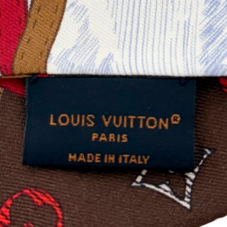 Louis Vuitton Louis Vuitton Up and Away Bandeau Seide Rot / neuwertig Rood