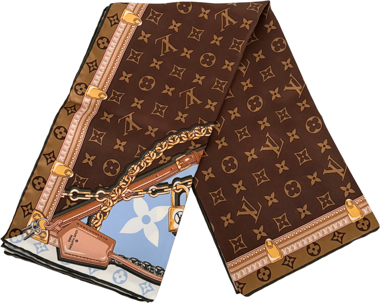 Louis Vuitton Louis Vuitton Carré Perfect Match Tuch Blau  / neuwertig Blauw