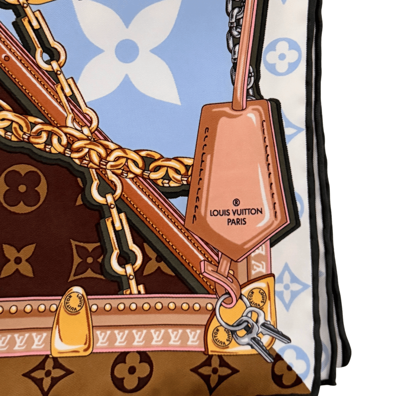 Louis Vuitton Louis Vuitton Carré Perfect Match Tuch Blau  / neuwertig Blauw