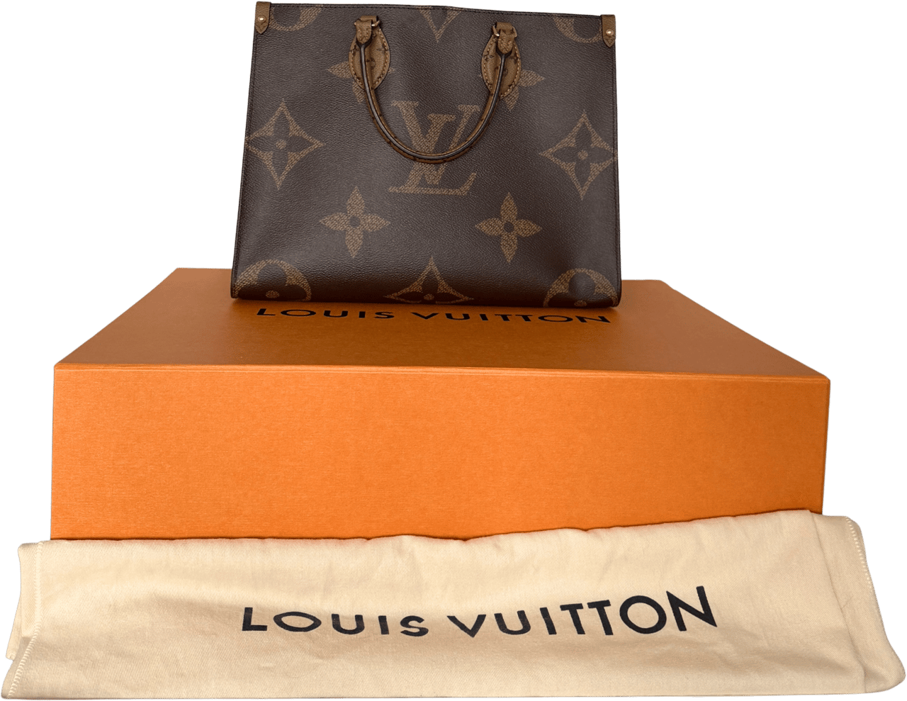 Louis Vuitton Louis Vuitton Onthego MM Monogram Canvas M45321 Braun / sehr gut Bruin