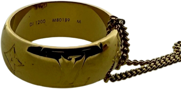 Louis Vuitton Louis Vuitton Monogram Halskette Gold / neuwertig Goud