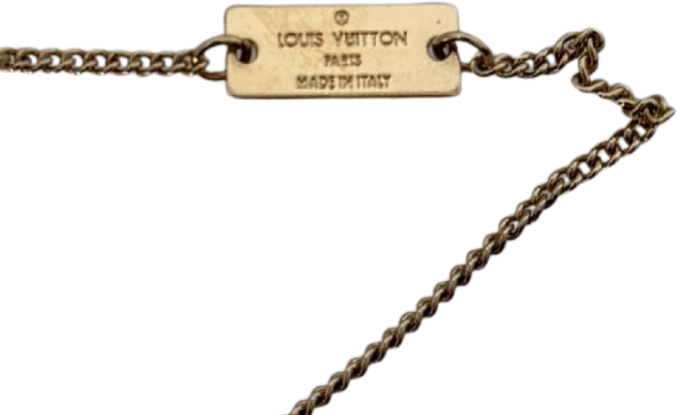Louis Vuitton Louis Vuitton Monogram Halskette Gold / neuwertig Goud