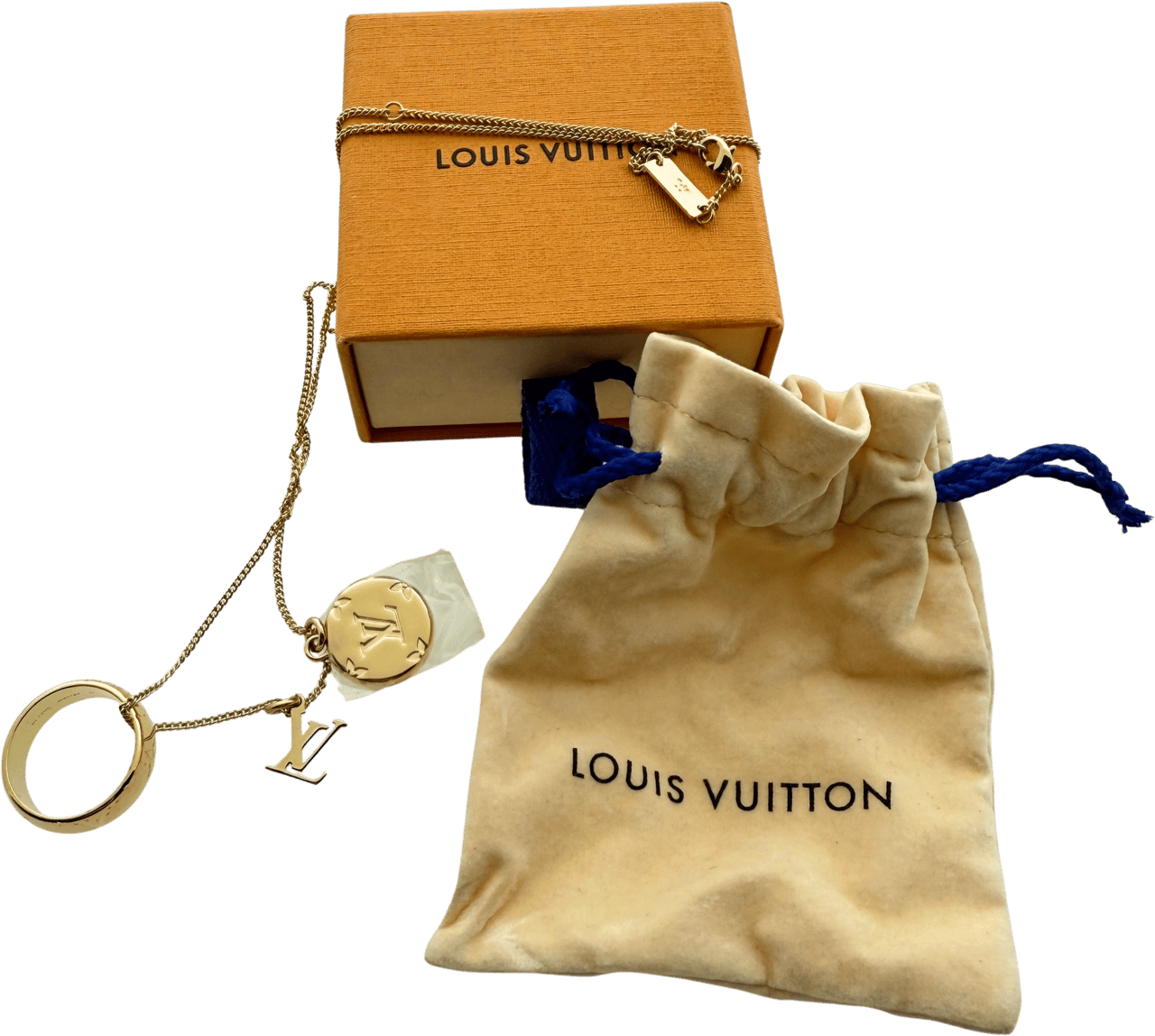 Louis Vuitton Louis Vuitton Monogram Halskette Gold / neuwertig Goud