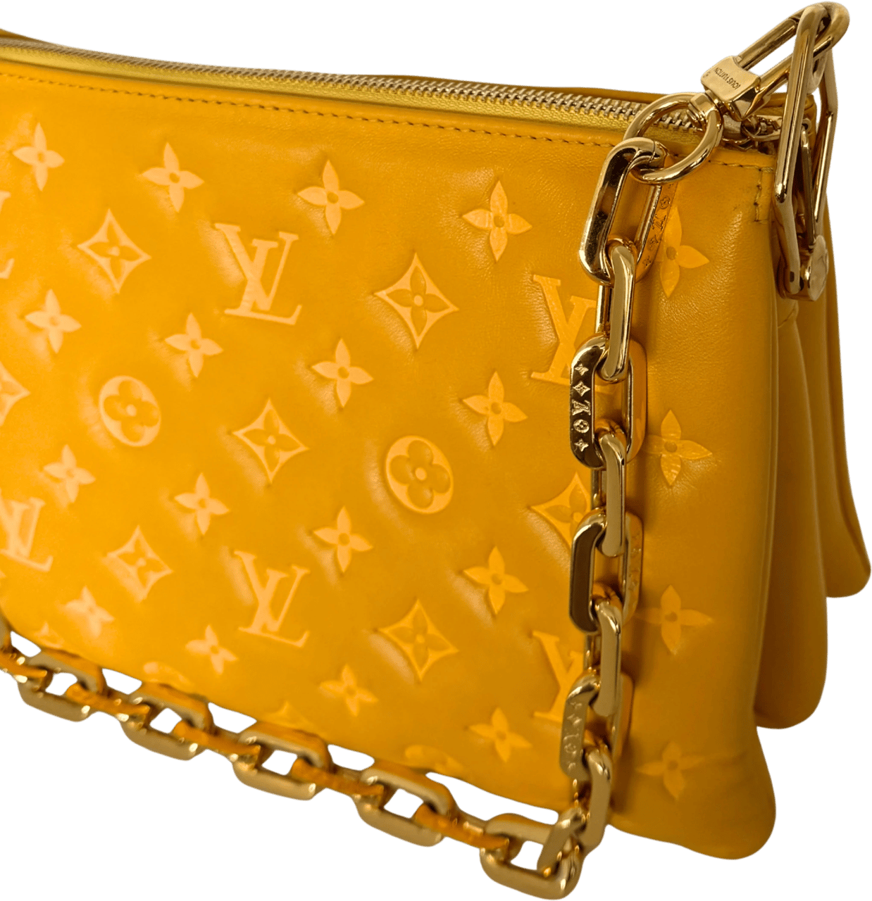 Louis Vuitton Louis Vuitton Monogram Empreinte PM Coussin Handtasche Gelb / gut Geel