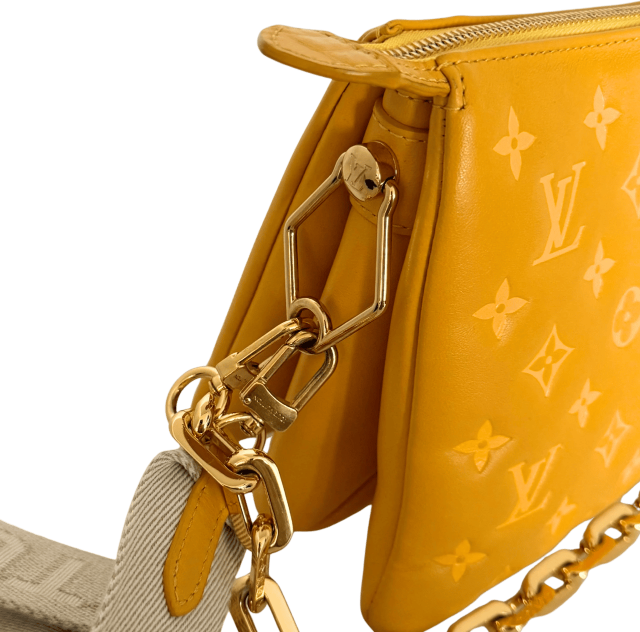 Louis Vuitton Louis Vuitton Monogram Empreinte PM Coussin Handtasche Gelb / gut Geel