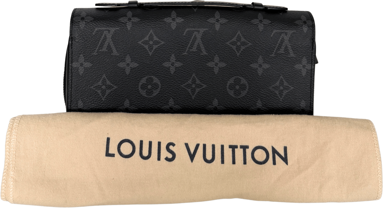 Louis Vuitton Louis Vuitton Zippy XL Wallet Monogram Eclipse M61698 Schwarz / neuwertig Zwart