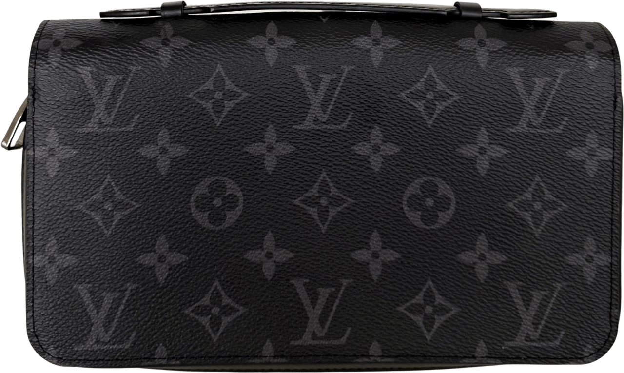 Louis Vuitton Louis Vuitton Zippy XL Wallet Monogram Eclipse M61698 Schwarz / neuwertig Zwart