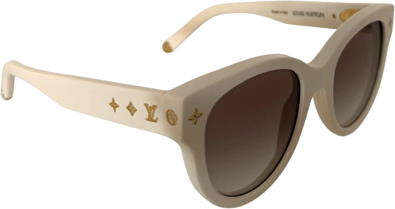 Louis Vuitton Louis Vuitton My Monogram Round Sonnenbrille Z1527W Beige / neuwertig Beige