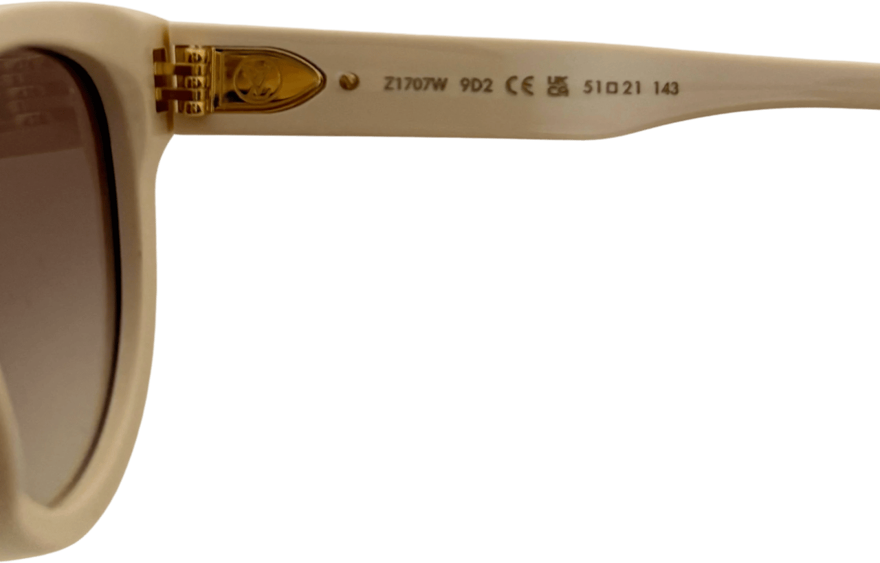 Louis Vuitton Louis Vuitton My Monogram Round Sonnenbrille Z1527W Beige / neuwertig Beige