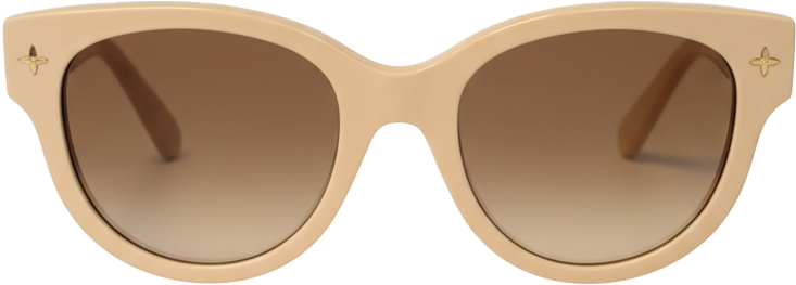 Louis Vuitton Louis Vuitton My Monogram Round Sonnenbrille Z1527W Beige / neuwertig Beige