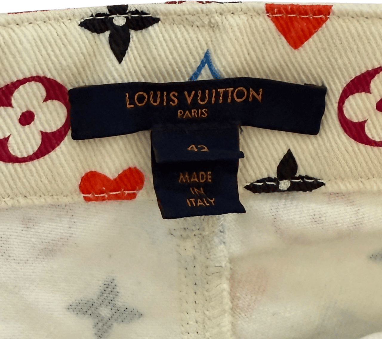 Louis Vuitton Louis Vuitton Monogram Jeans aus Baumwolle Größe 42 Multicolor / sehr gut Divers
