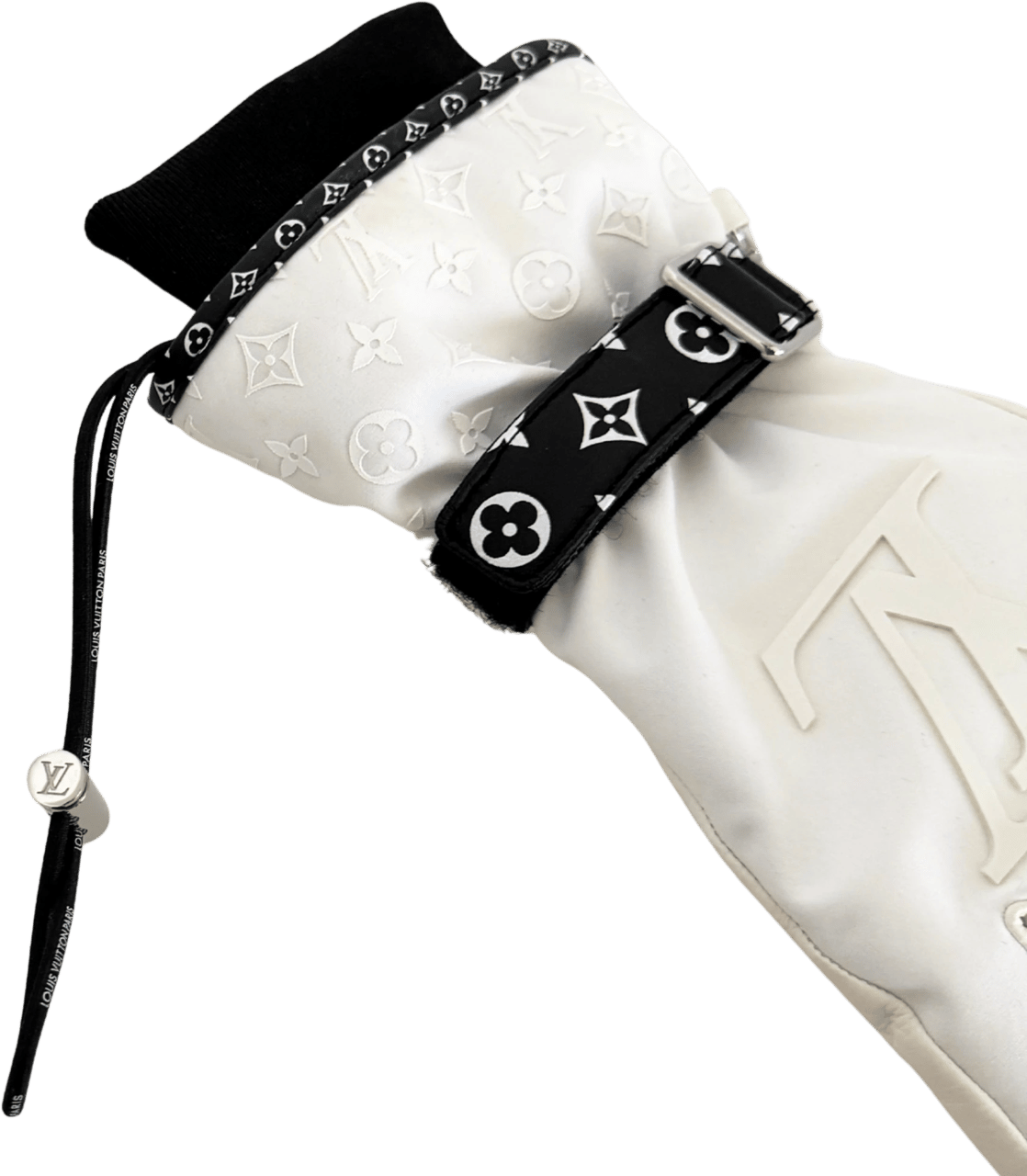 Louis Vuitton Louis Vuitton LV Snow Ski Gloves White M77883 / good Wit