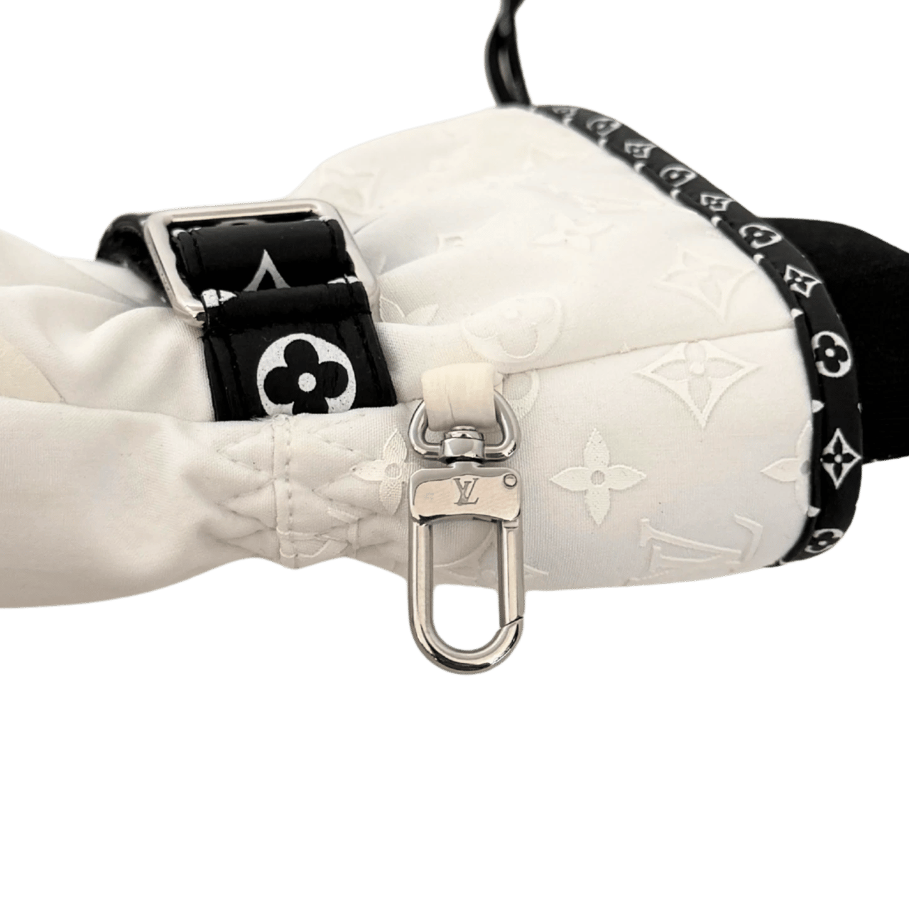 Louis Vuitton Louis Vuitton LV Snow Ski Gloves White M77883 / good Wit