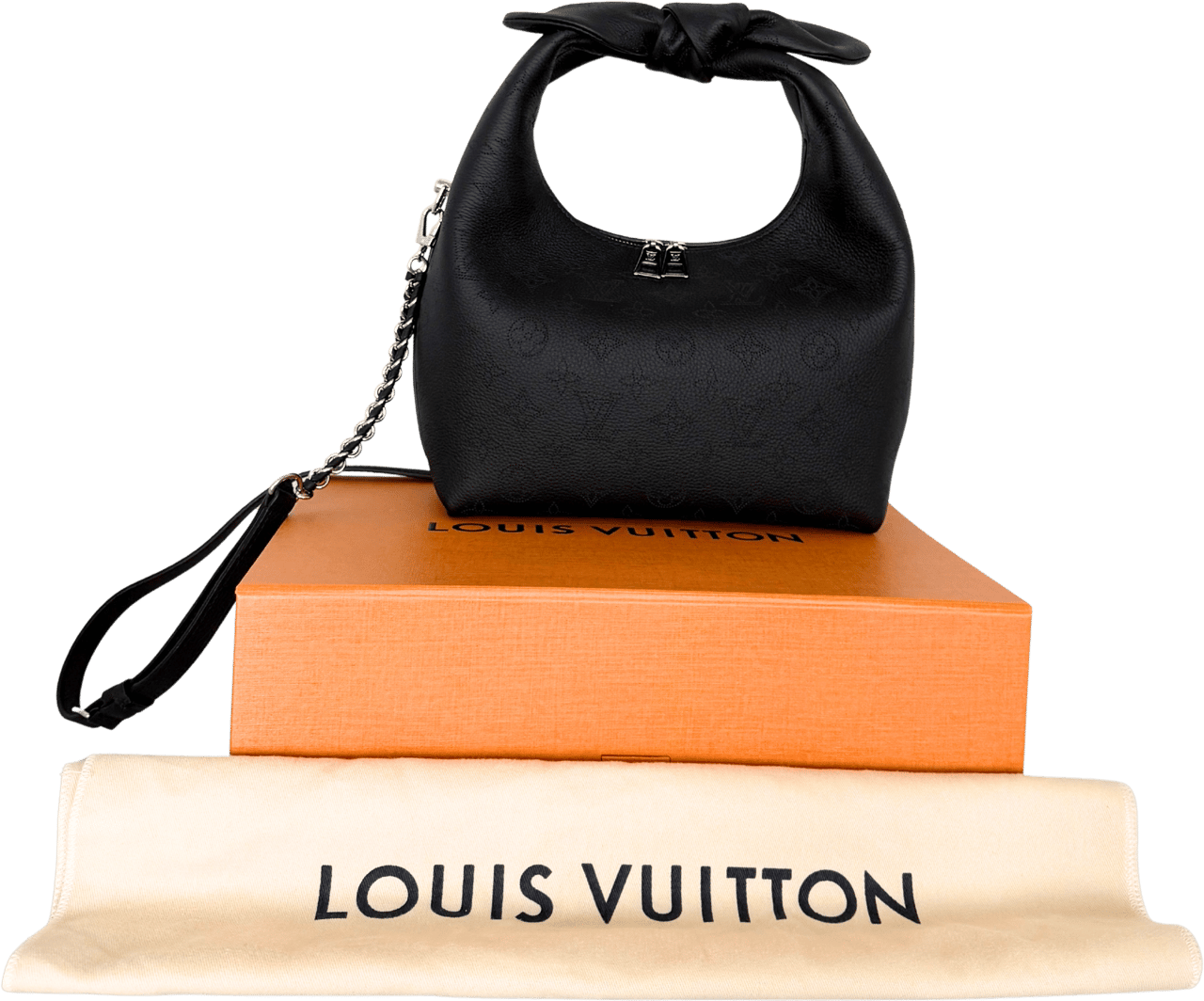 Louis Vuitton Louis Vuitton Why Knot PM M20703 Black Zwart