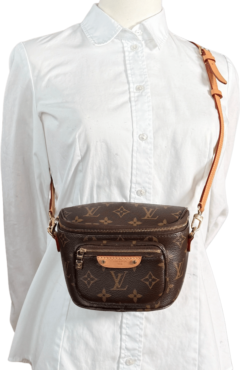 Louis Vuitton Louis Vuitton Mini Bumbag Monogram Canvas M82335 Braun / neuwertig Bruin
