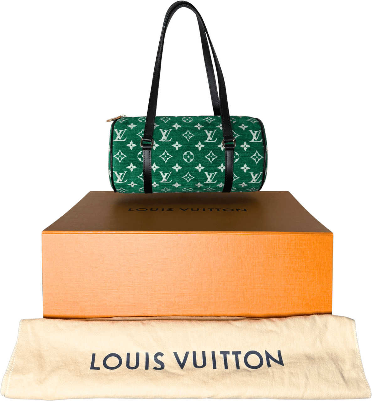 Louis Vuitton Louis Vuitton Papillon Trunk 26 Samt Monogram Grün / neuwertig Groen