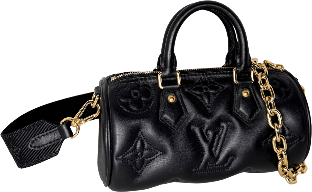 Louis Vuitton Louis Vuitton Papillon BB Bubblegram Handtasche Schwarz / sehr gut Zwart