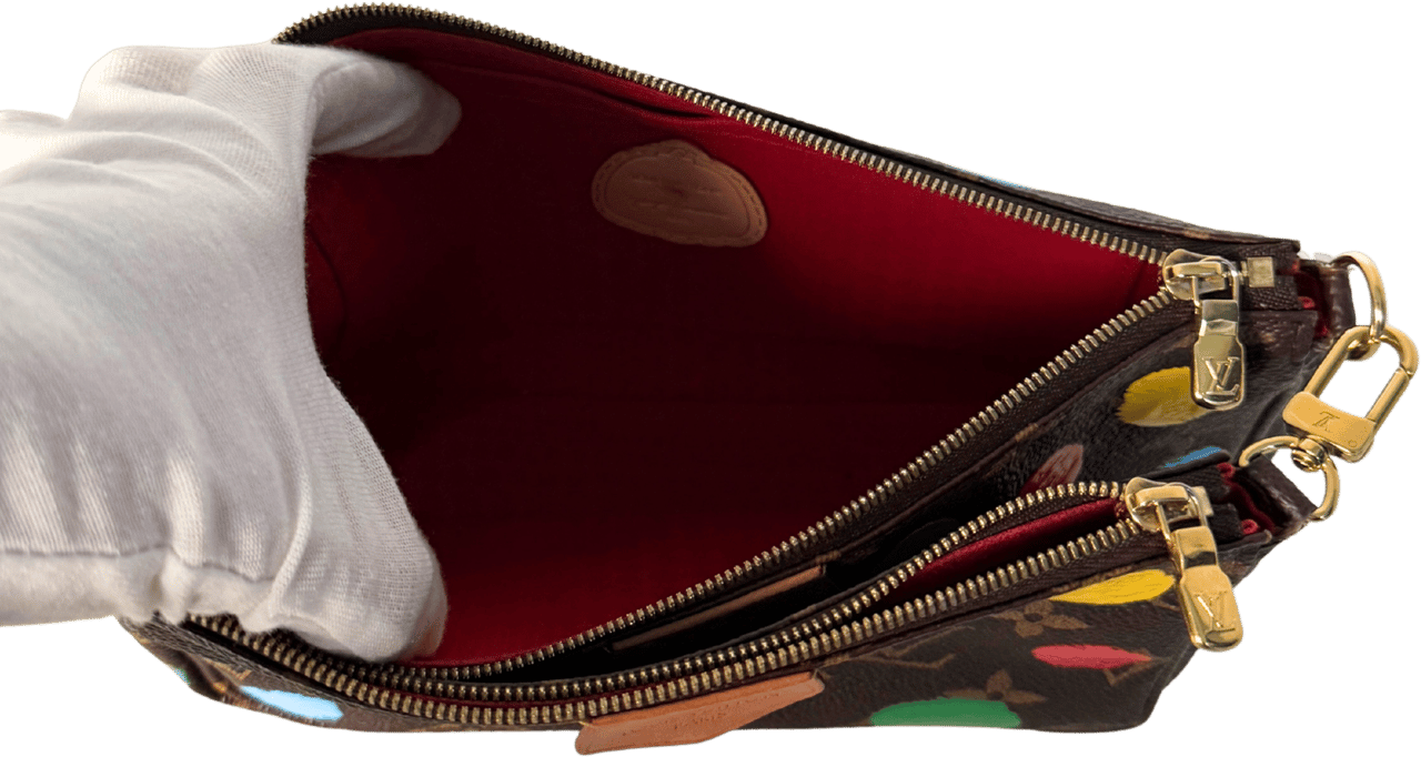 Louis Vuitton Louis Vuitton x Yayoi Kusama Multi Pochette Accessoires Monogram Multicolor M46385 / sehr gut Divers