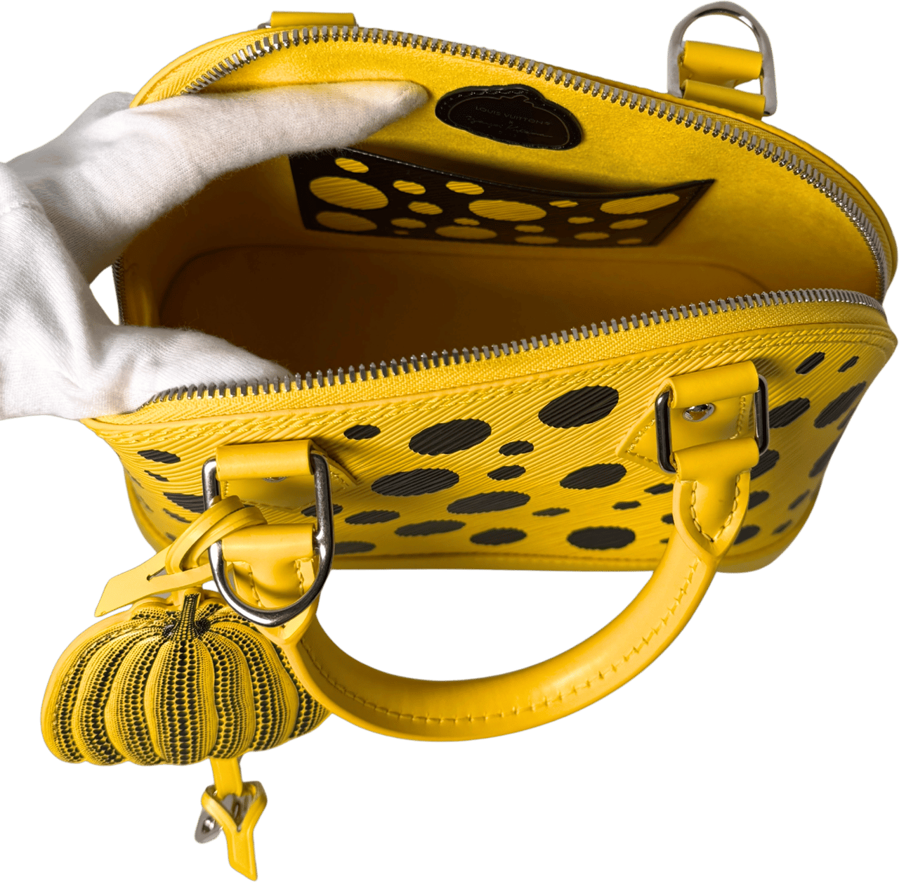 Louis Vuitton Louis Vuitton x Yayoi Kusama Alma BB Epi Leder Gelb M21700 Fullset / neuwertig Geel