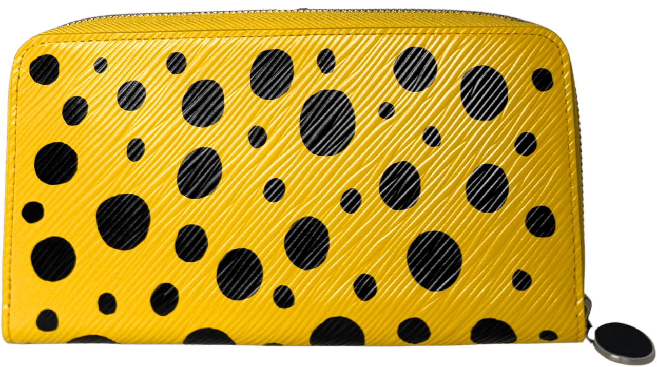 Louis Vuitton Louis Vuitton x Yayoi Kusama Zip Around Epi-Leder M81960 Gelb Fullset / neuwertig Geel