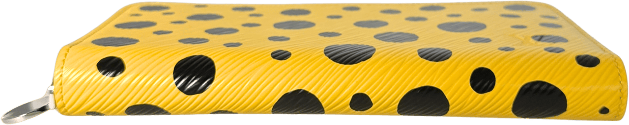 Louis Vuitton Louis Vuitton x Yayoi Kusama Zip Around Epi-Leder M81960 Gelb Fullset / neuwertig Geel