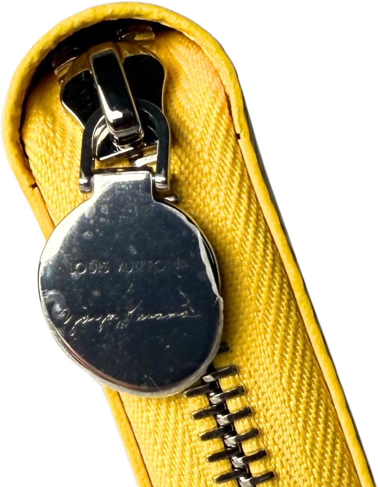 Louis Vuitton Louis Vuitton x Yayoi Kusama Zip Around Epi-Leder M81960 Gelb Fullset / neuwertig Geel