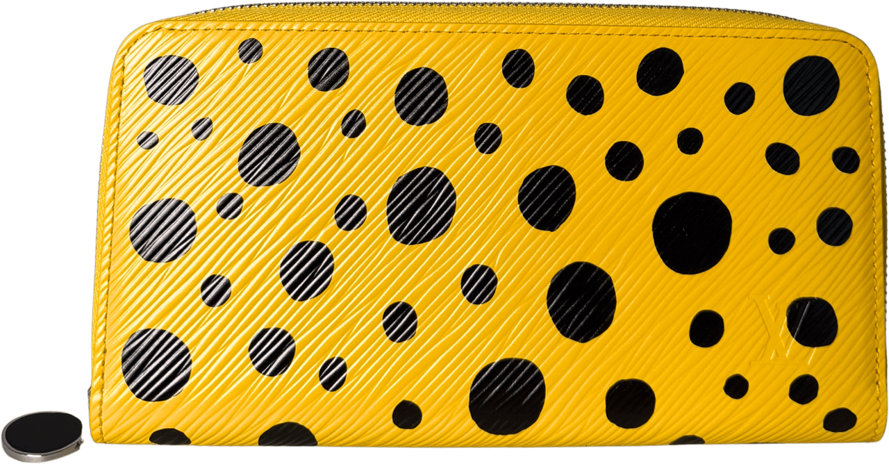 Louis Vuitton Louis Vuitton x Yayoi Kusama Zip Around Epi-Leder M81960 Gelb Fullset / neuwertig Geel