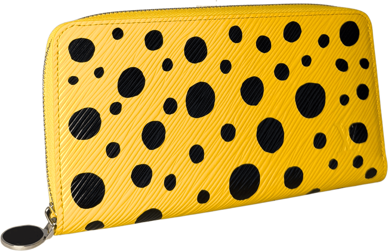 Louis Vuitton Louis Vuitton x Yayoi Kusama Zip Around Epi-Leder M81960 Gelb Fullset / neuwertig Geel