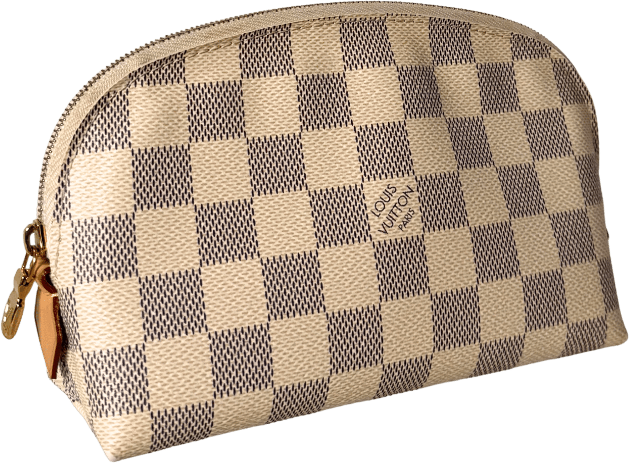 Louis Vuitton Louis Vuitton Cosmetic Pouch PM Damier Azur N60024 Beige / sehr gut Beige