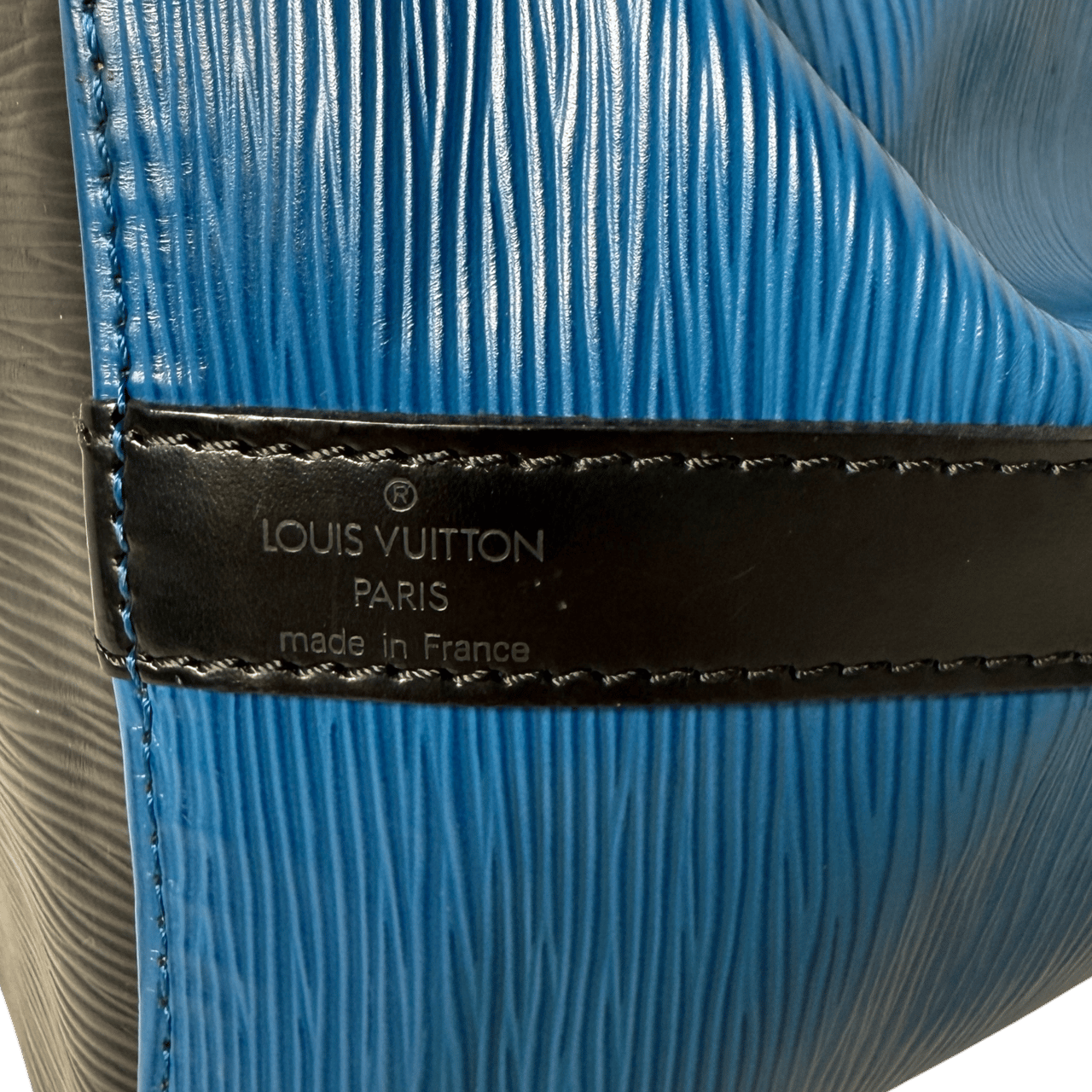 Louis Vuitton Louis Vuitton Petit Noé Epi Leder Schultertasche M44152 Toledo Blau / gut Blauw