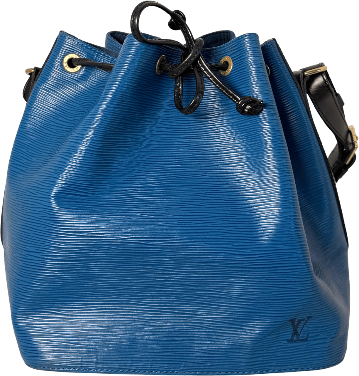 Louis Vuitton Louis Vuitton Petit Noé Epi Leder Schultertasche M44152 Toledo Blau / gut Blauw