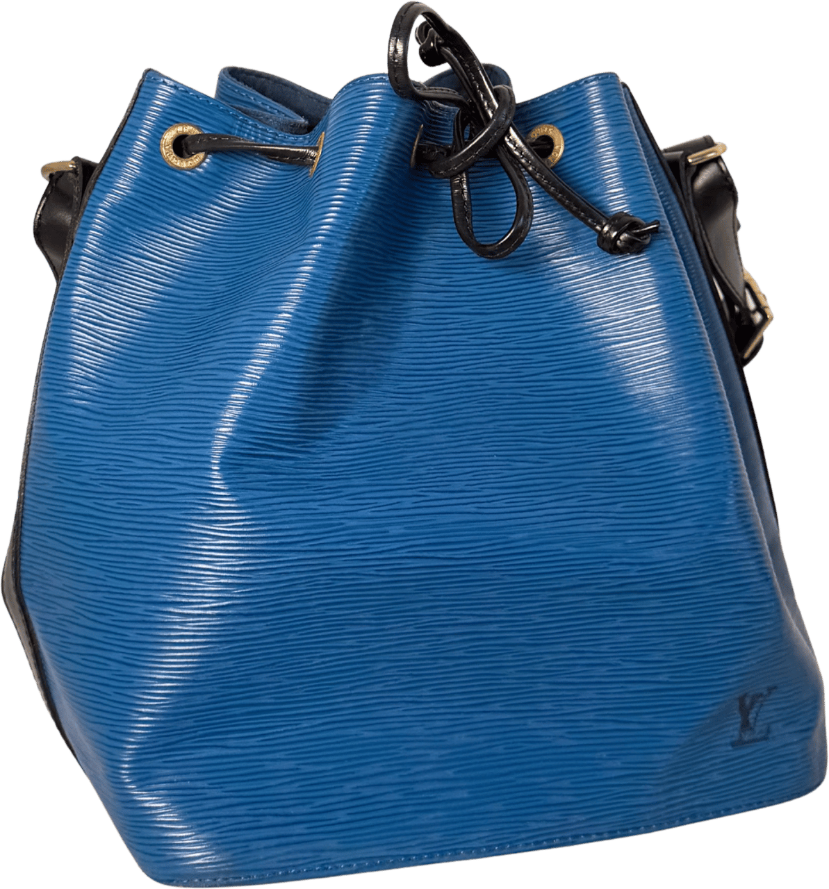 Louis Vuitton Louis Vuitton Petit Noé Epi Leder Schultertasche M44152 Toledo Blau / gut Blauw