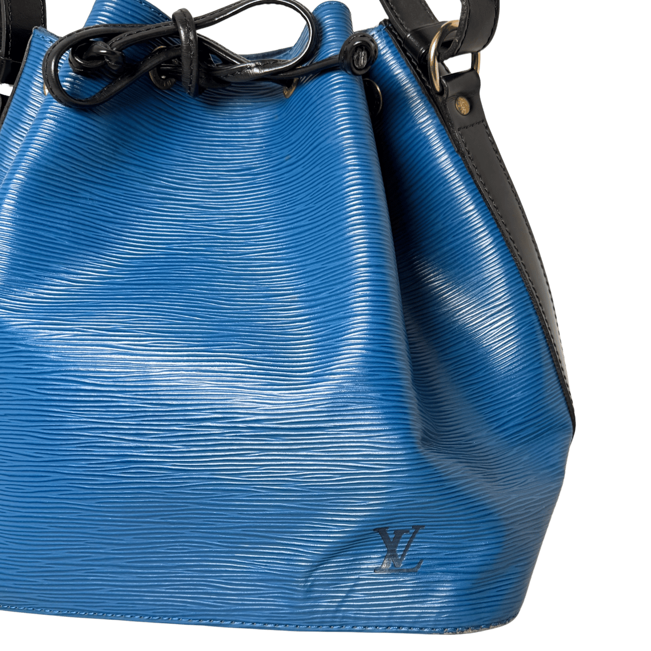 Louis Vuitton Louis Vuitton Petit Noé Epi Leder Schultertasche M44152 Toledo Blau / gut Blauw