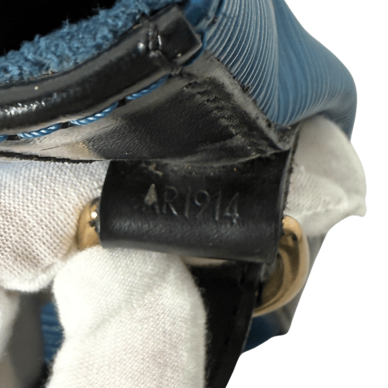 Louis Vuitton Louis Vuitton Petit Noé Epi Leder Schultertasche M44152 Toledo Blau / gut Blauw