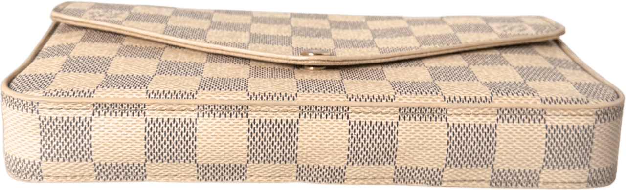 Louis Vuitton Louis Vuitton Félicie Pochette Damier Azur Canvas N40491 Beige / very good Beige