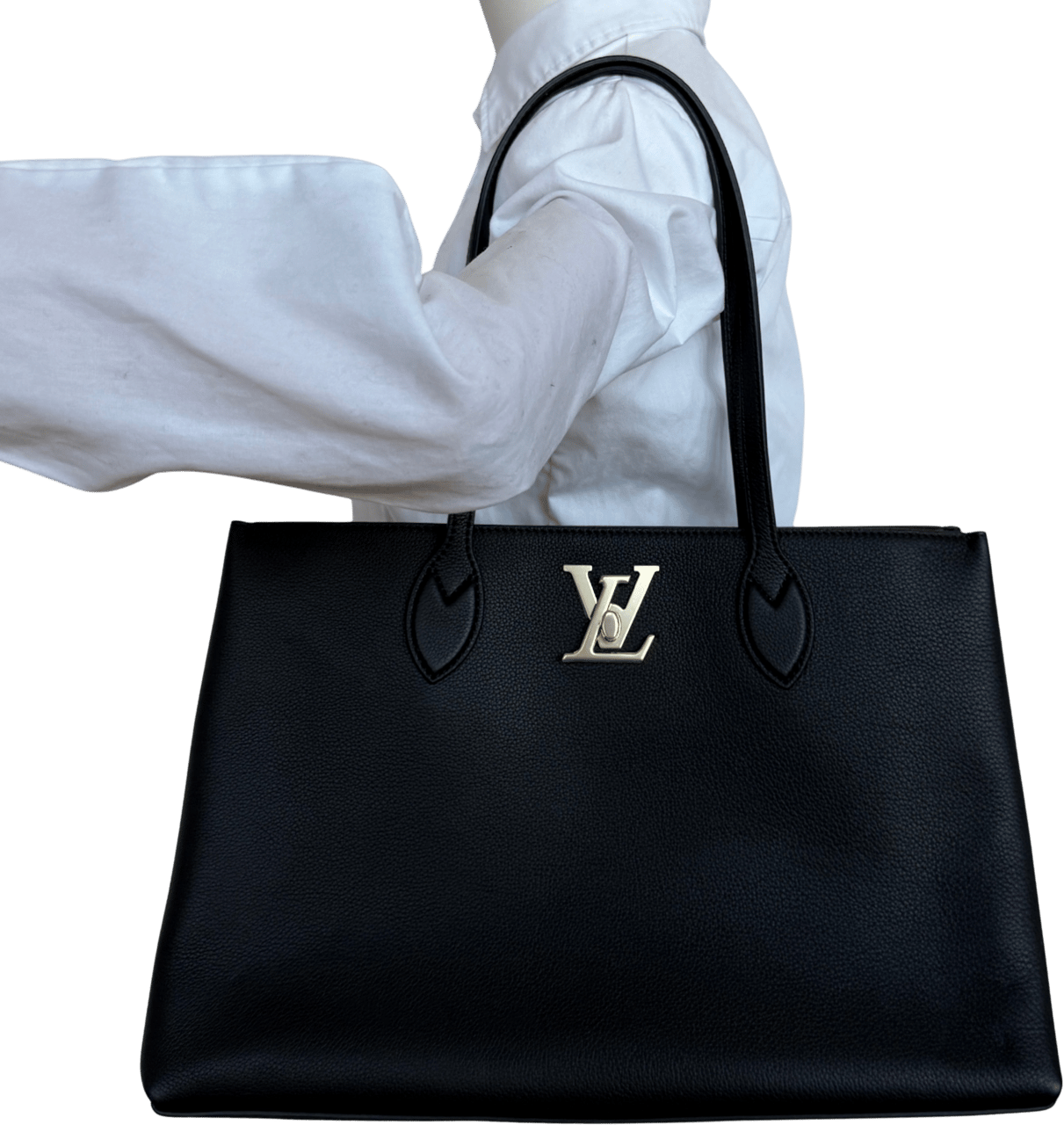Louis Vuitton Louis Vuitton Lockme Shopper M57345 Schwarz / neuwertig Zwart
