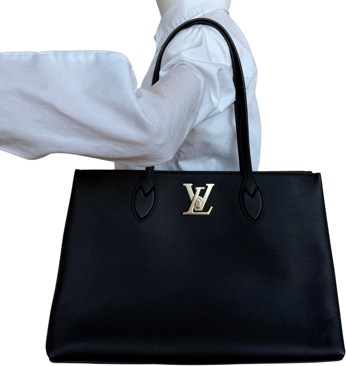 Louis Vuitton Louis Vuitton Lockme Shopper M57345 Schwarz / neuwertig Zwart