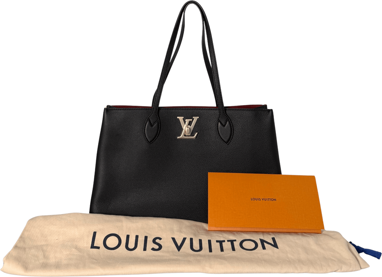 Louis Vuitton Louis Vuitton Lockme Shopper M57345 Schwarz / neuwertig Zwart