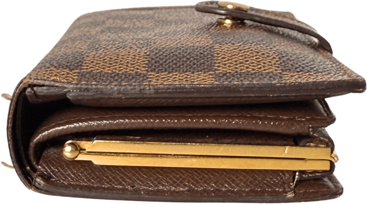 Louis Vuitton Louis Vuitton Viennois Geldbörse Damier Ebene Braun / gut Bruin