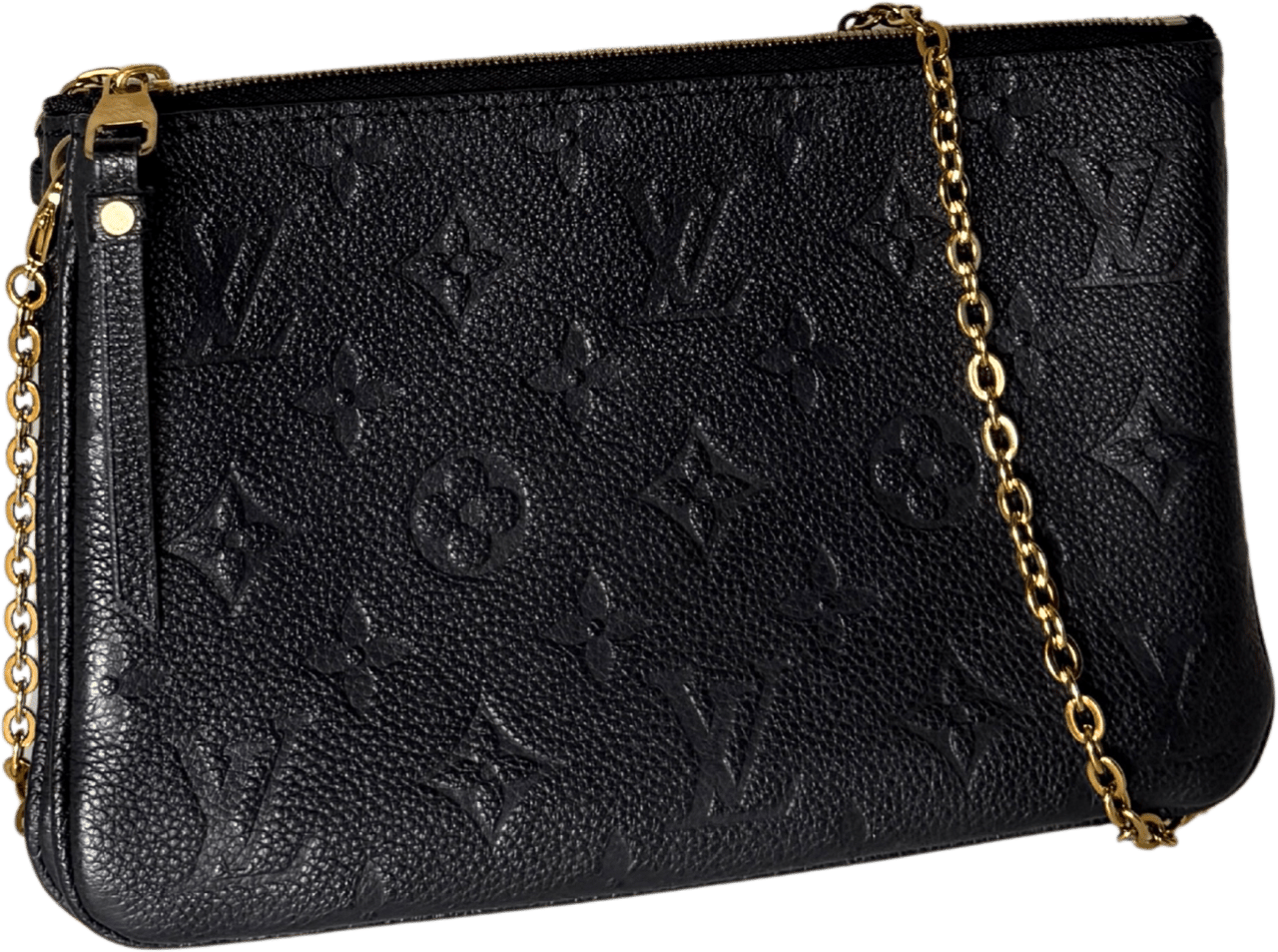 Louis Vuitton Louis Vuitton Pochette Double Zip Monogram Empreinte Schwarz Fullset / sehr gut Zwart