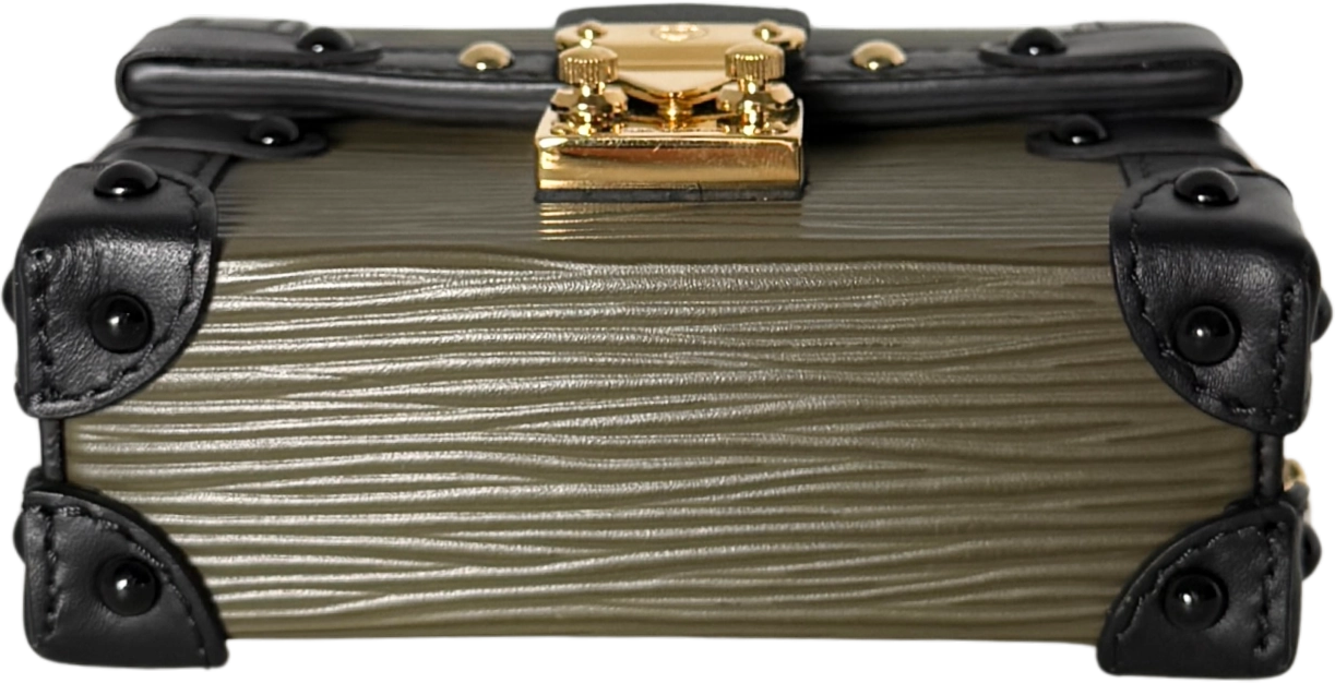 Louis Vuitton Louis Vuitton Petite Malle Handtasche Epi-Leder Olivgrün / sehr gut Groen