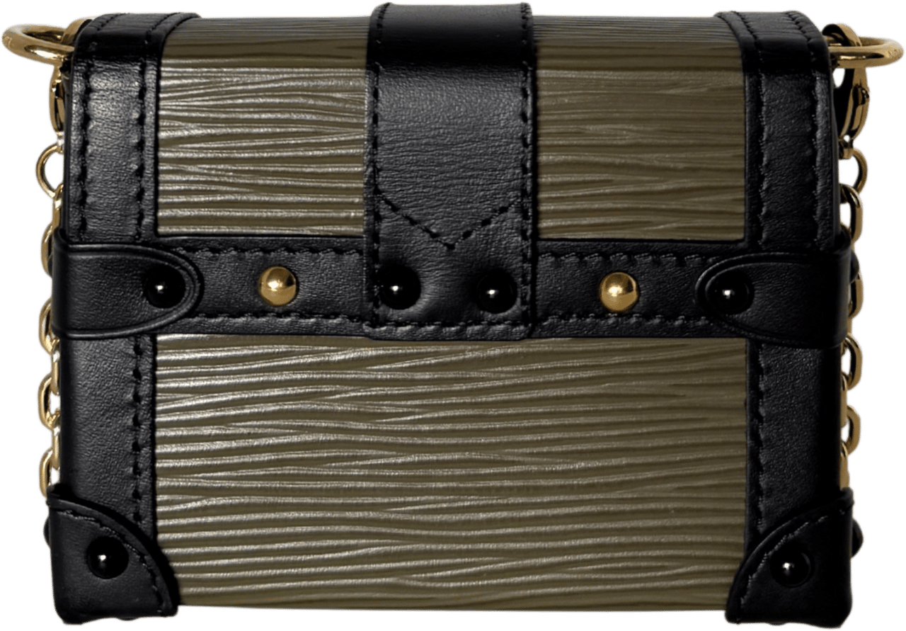 Louis Vuitton Louis Vuitton Petite Malle Handtasche Epi-Leder Olivgrün / sehr gut Groen