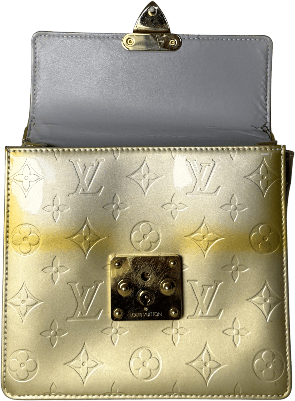 Louis Vuitton Louis Vuitton Monogram Vernis Spring Street Tasche Grün / akzeptabel Groen