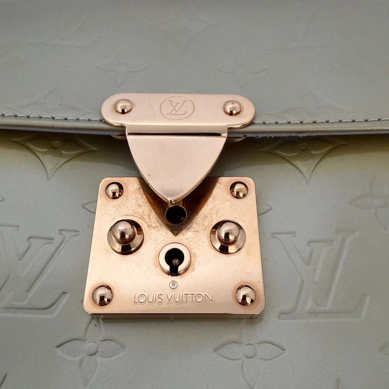 Louis Vuitton Louis Vuitton Monogram Vernis Spring Street Tasche Grün / akzeptabel Groen