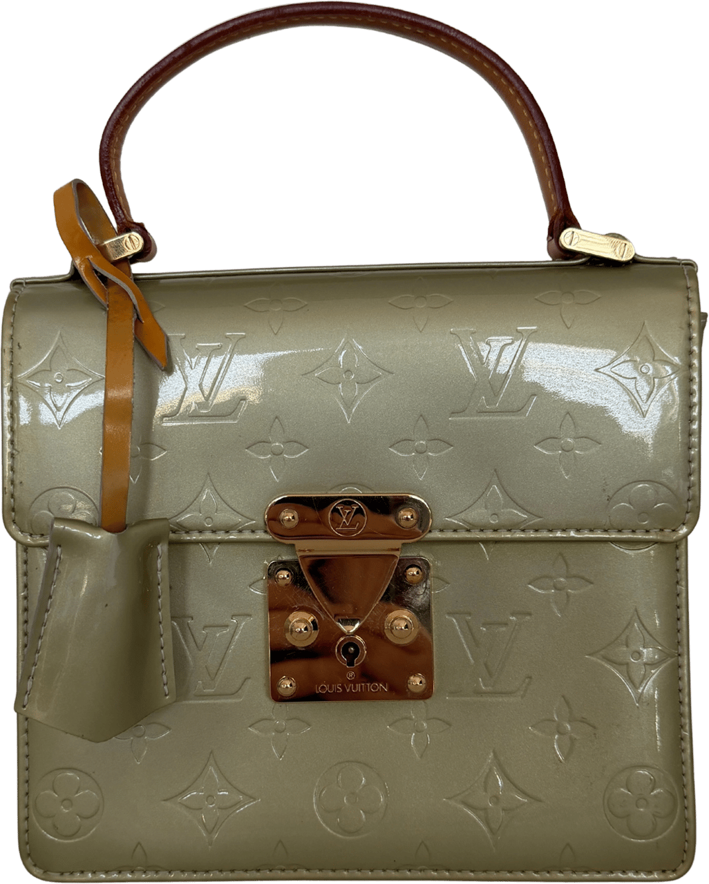 Louis Vuitton Louis Vuitton Monogram Vernis Spring Street Tasche Grün / akzeptabel Groen
