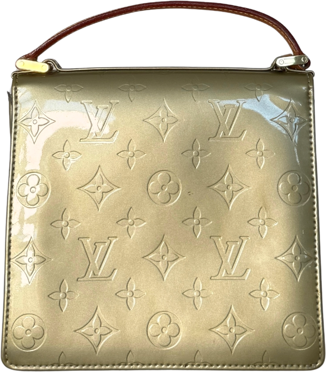 Louis Vuitton Louis Vuitton Monogram Vernis Spring Street Tasche Grün / akzeptabel Groen